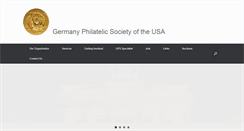 Desktop Screenshot of germanyphilatelicsocietyusa.org
